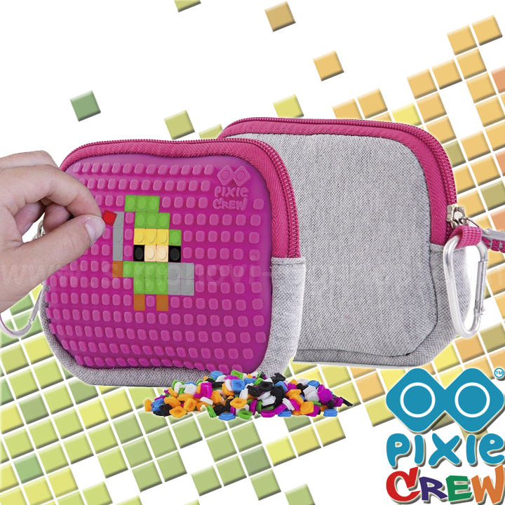 Pixie Crew Purse Gray / Fuchsia PXA-07-23